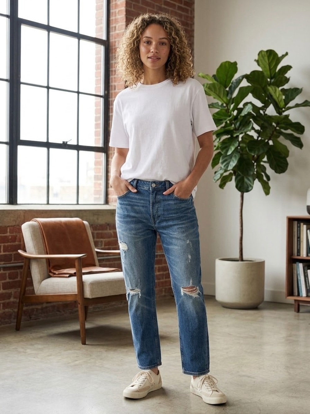 GAP Mid-Rise Vintage Straight Jeans